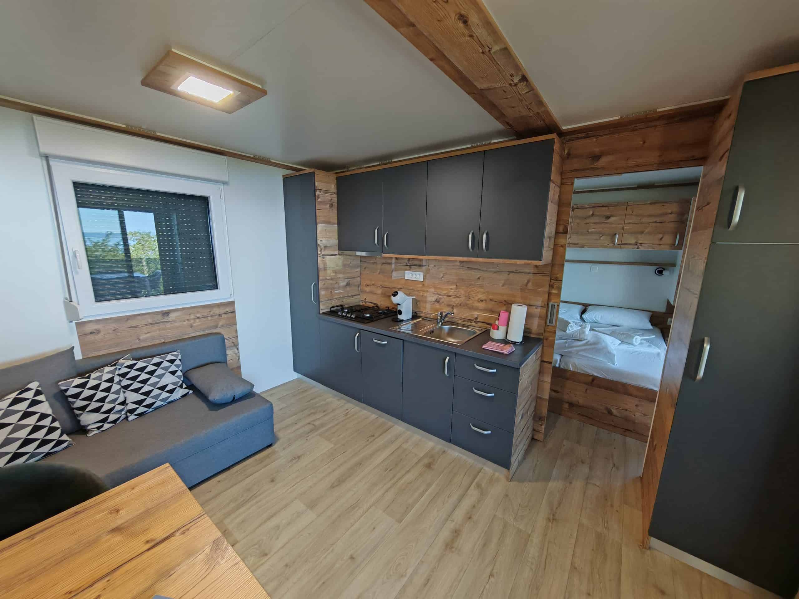 Interior view mobile home in Klenovica